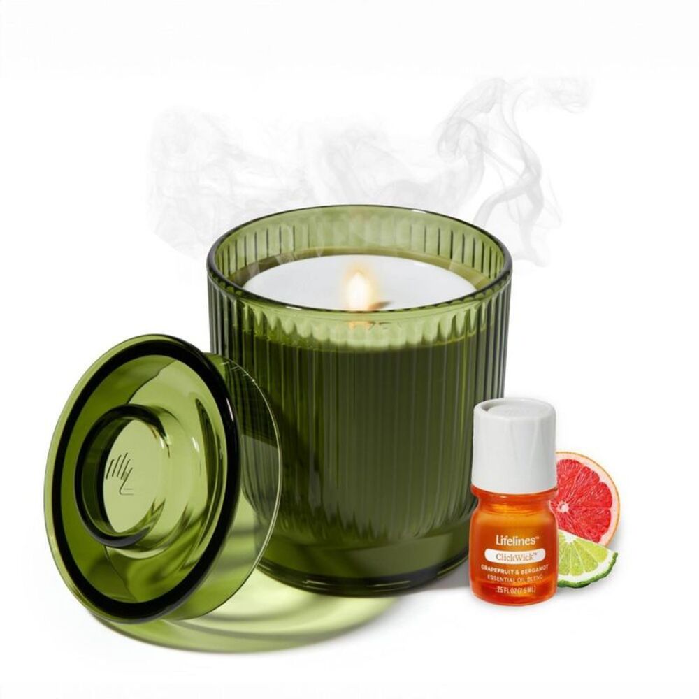 Lifelines -  Flameless Candle Diffuser Oil Aromathera Green